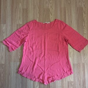 Soft Surroundings Coral Blouse